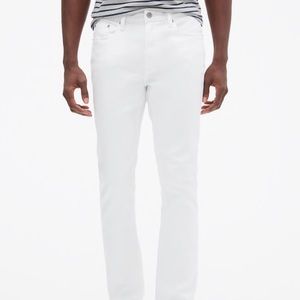 New! Men’s GAP White Slim Jeans / Sz. 32x30